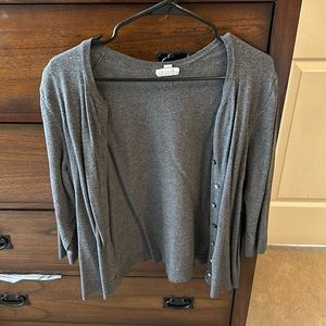 Grey cardigan